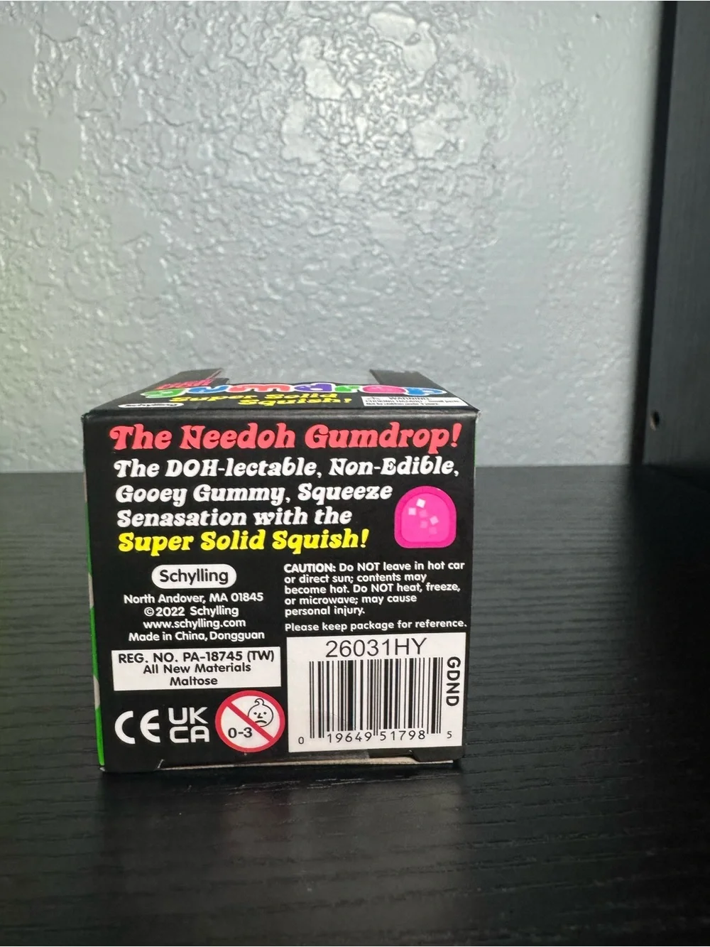 NeeDoh Gumdrop Super Solid Squish Toy - Pink